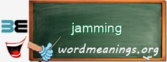 WordMeaning blackboard for jamming